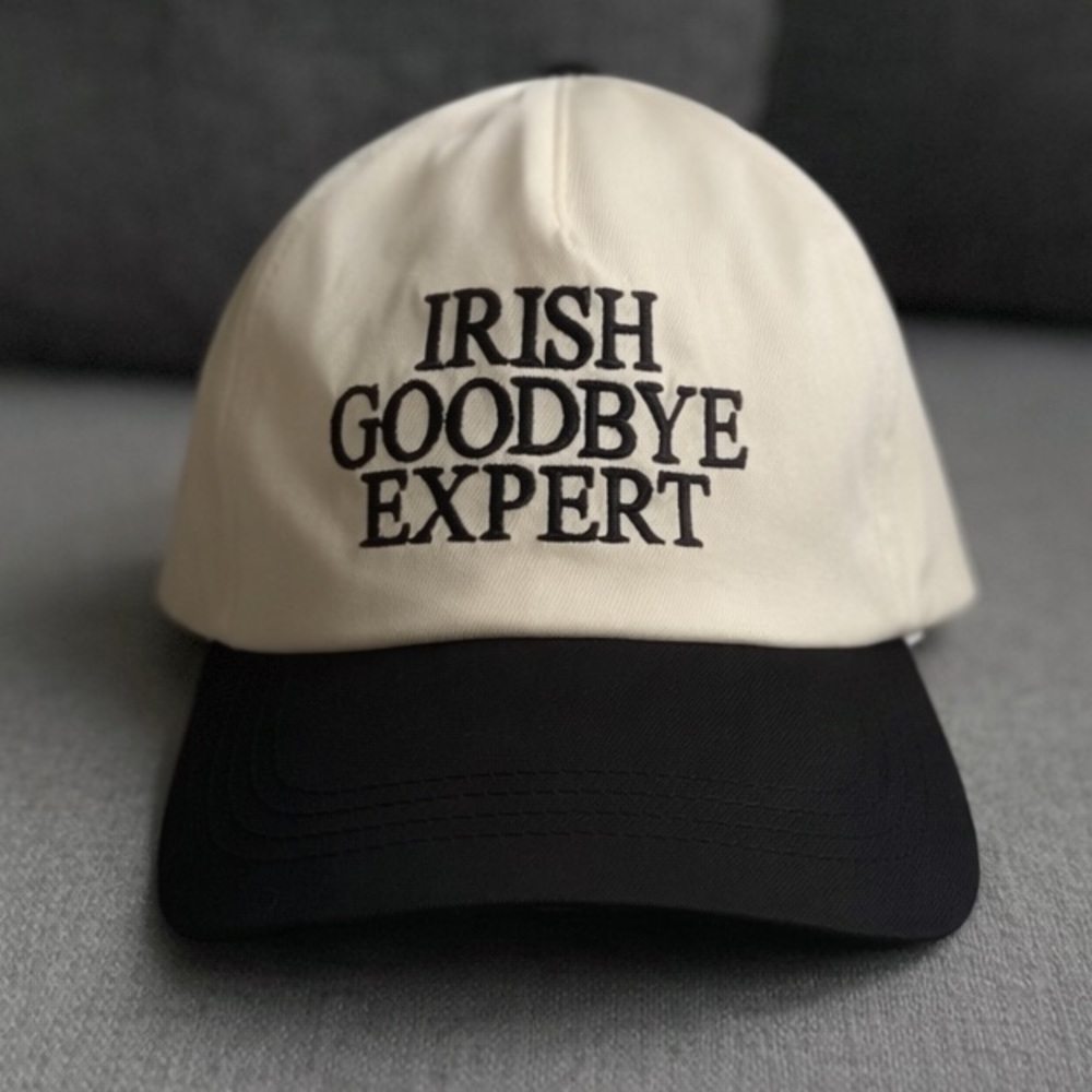Irish Goodbye Expert Beige & Black Cap